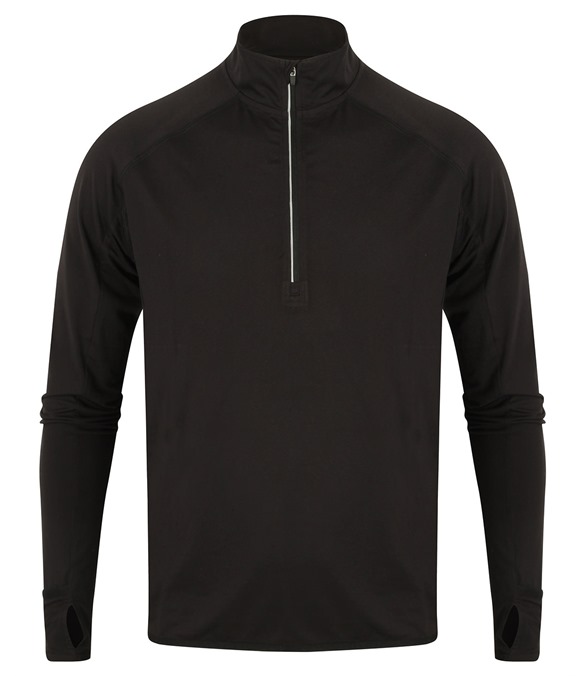 Long-sleeved ? zip top