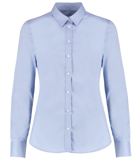 Women's stretch Oxford shirt long-sleeved (tailored fit)