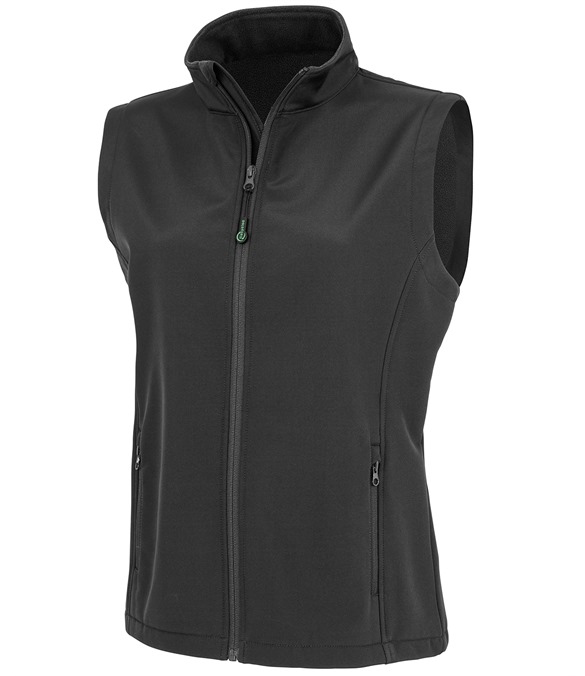 Women's recycled 2-layer printable softshell bodywarmer