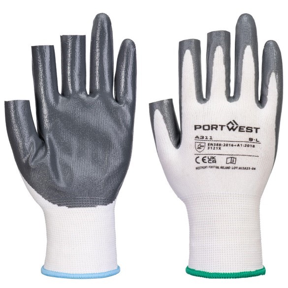 Grip 13 Nitrile 3 Fingerless Glove (Pk 12)