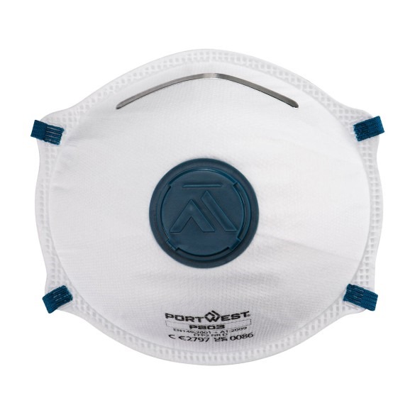 FFP2 Valved Dolomite Respirator (Pk10)