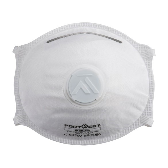 FFP3 Valved Dolomite Light Cup Respirator (Pk10)
