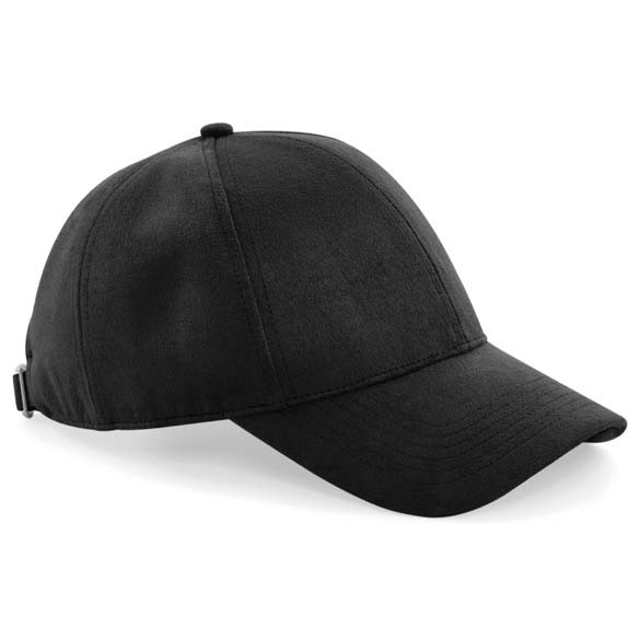 Faux suede 6-panel cap