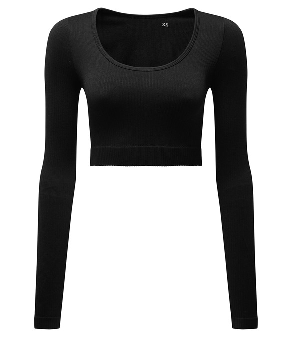Women?s TriDri? ribbed seamless &#39;3D Fit&#39; crop top