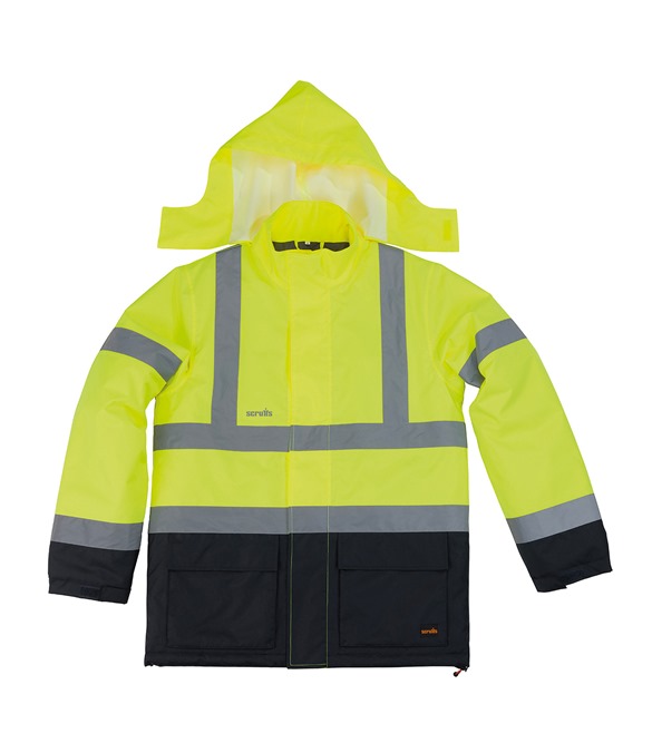 High-visibility waterproof jacket