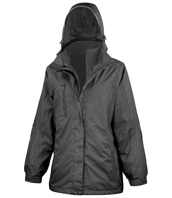 Women's 3-in-1 journey jacket with softshell inner