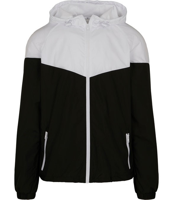 Two-tone tech windrunner jacket