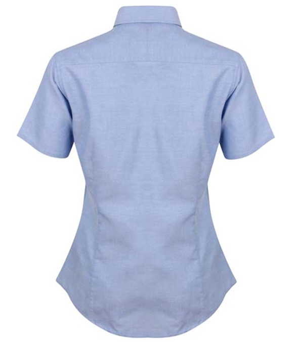 Women&#39;s modern short sleeve Oxford shirt