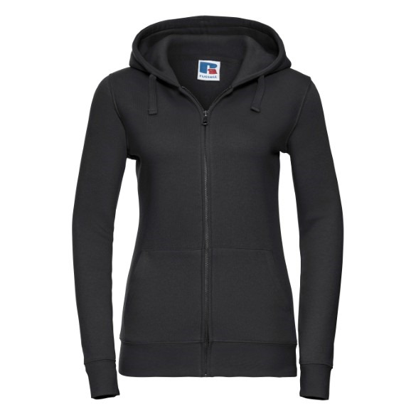 Women&#39;s authentic zipped hooded sweatshirt