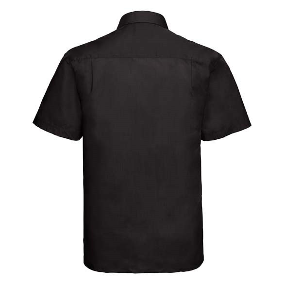 Short sleeve polycotton easycare poplin shirt