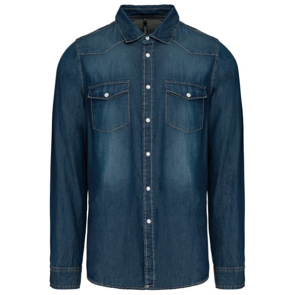 Long sleeve denim shirt