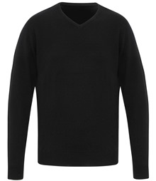 'Essential' acrylic v-neck sweater