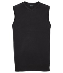 V-neck sleeveless knitted sweater