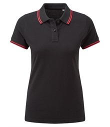 Women's classic fit tipped polo