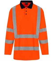 High visibility long sleeve polo
