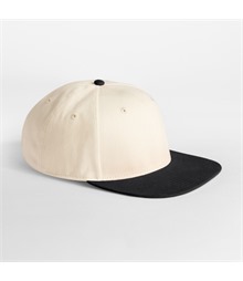 Contrast flat peak 6-panel cap