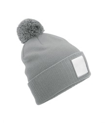 Appliqu? patch pom beanie