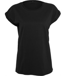 Women's organic extended shoulder tee