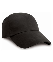 Low-profile heavy brushed cotton cap