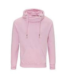 Cross neck hoodie