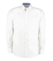 Contrast premium Oxford shirt (button-down collar) long-sleeved (tailored fit)