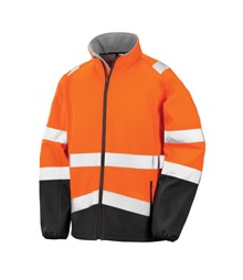 Printable safety softshell jacket