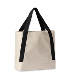 Dakota recycled contrast strap tote