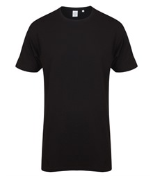 Longline t-shirt with dipped hem
