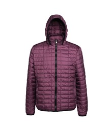 Honeycomb hooded jacket