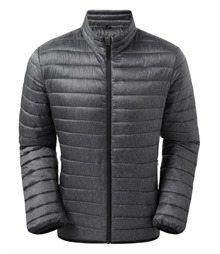 Melange padded jacket