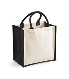 Printers midi jute tote