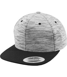 Stripes melange crown snapback (6089SC)