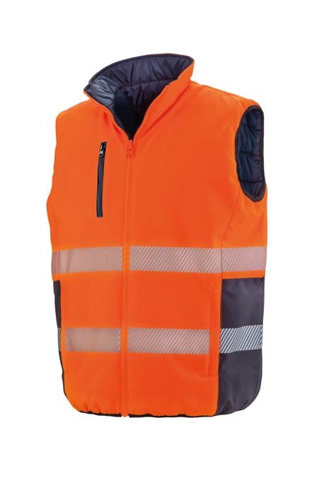 Reversible soft padded gilet