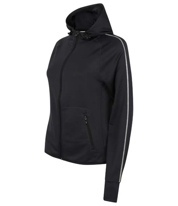 Women&#39;s hoodie with reflective tape