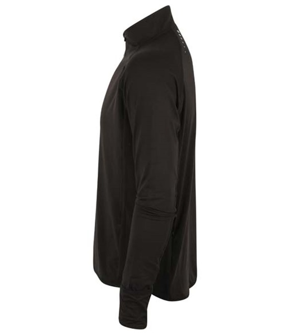 Long-sleeved &#188; zip top