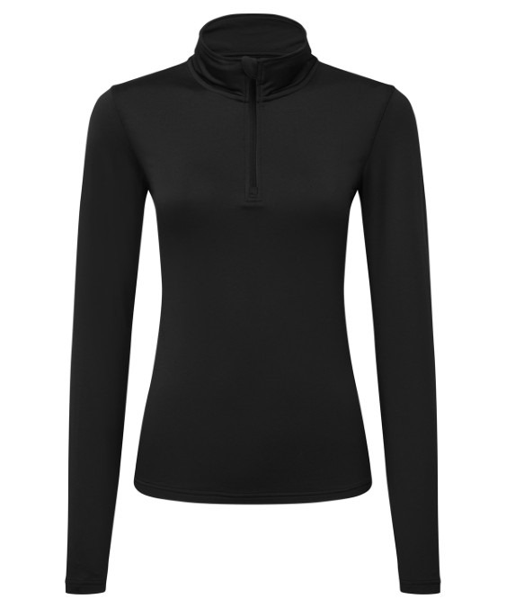 Women?s TriDri? recycled long sleeve brushed back ? zip top