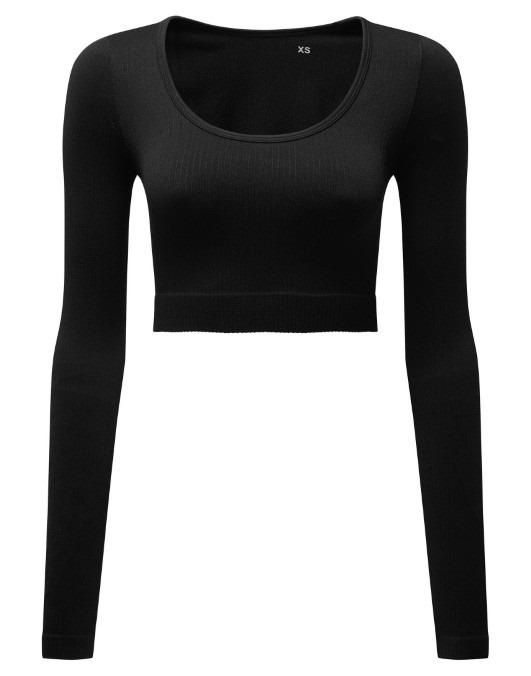 Women’s TriDri&#174; ribbed seamless &#39;3D Fit&#39; crop top