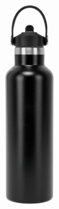 TriDri? Vacuum sports water bottle with flip-up straw