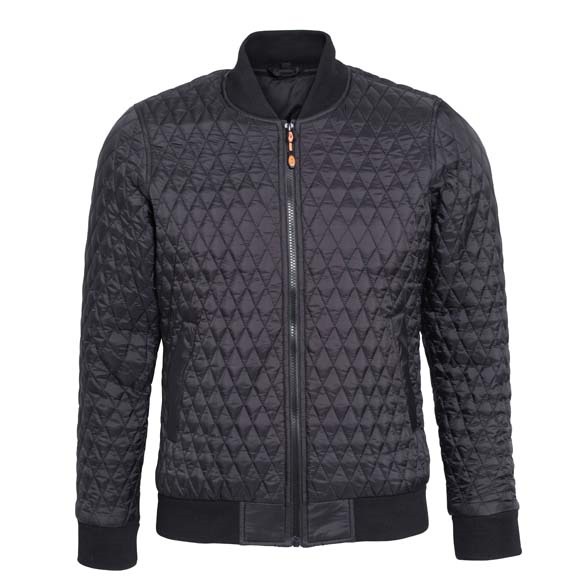 Quilted flight jacket