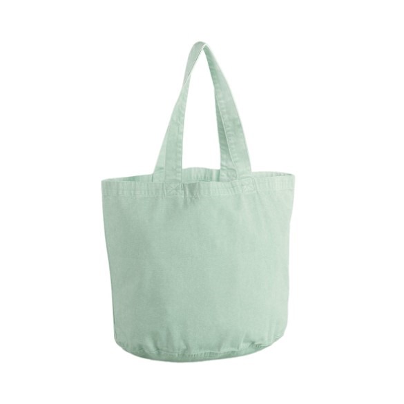 Garment-dyed shopper