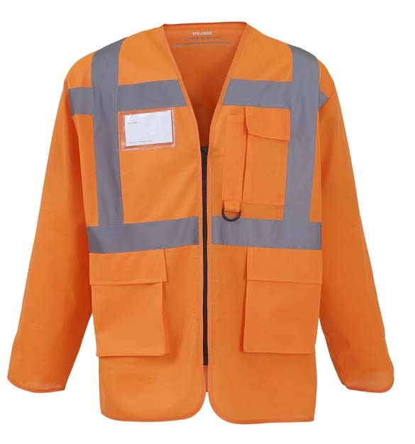 Hi-vis executive long sleeve waistcoat (HVJ800)