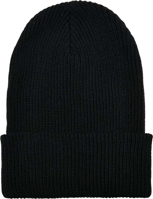 Recycled yarn ribbed knit beanie (1504RY)