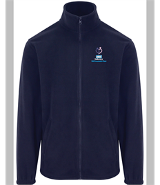 UC604 Classic Navy Zipped Fleece Jacket - Spire